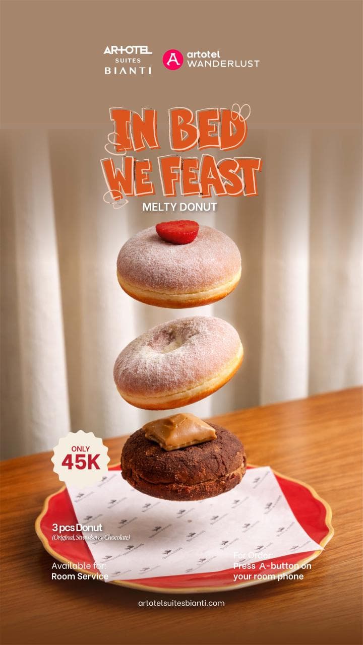 In Bed We Feast - 3 Pcs Donut